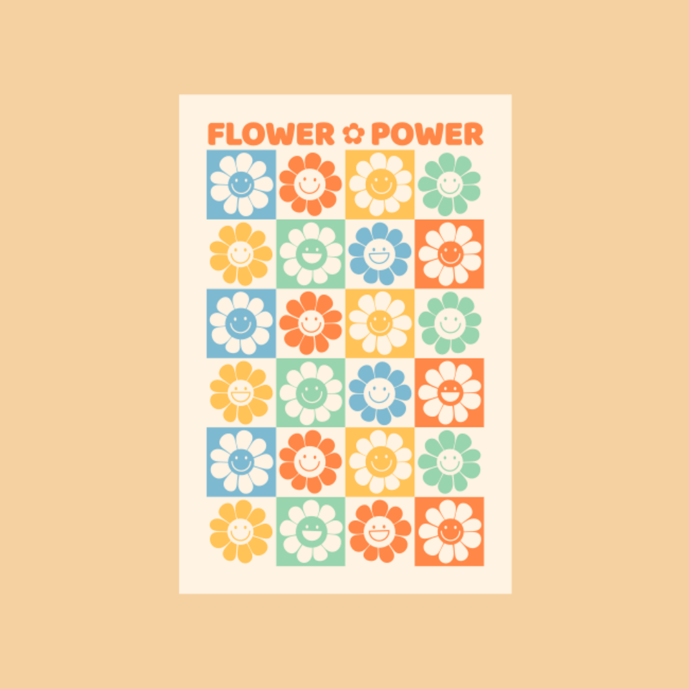 Flower O Power Poster